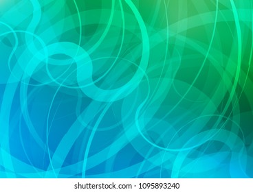 Light Blue, Green vector pattern with liquid shapes. Shining crooked illustration in marble style. The elegant pattern for brand book.