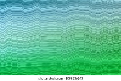 Light Blue, Green vector pattern with liquid shapes. Shining crooked illustration in marble style. Textured wave pattern for backgrounds.