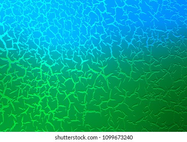 Light Blue, Green vector pattern with bent lines. Colorful abstract illustration with gradient lines. The best blurred design for your business.