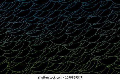 Light Blue, Green vector  pattern with spheres. Illustration with set of shining colorful abstract circles. The pattern can be used for ads, leaflets of liquid.