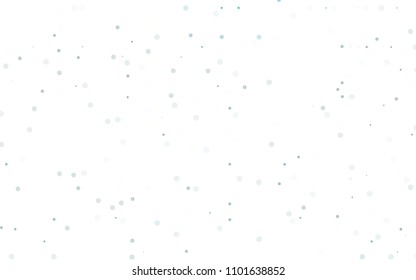 Light Blue, Green vector  pattern with spheres. Modern abstract illustration with colorful water drops. Pattern can be used as texture of water, rain drops.