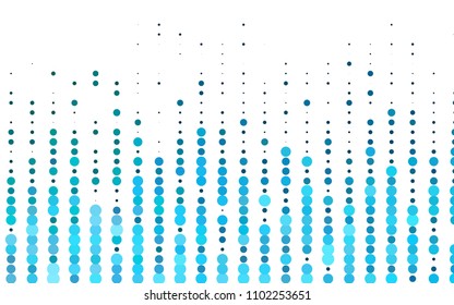 Light Blue, Green vector  pattern with spheres. Blurred decorative design in abstract style with bubbles. Beautiful design for your business natural advert.