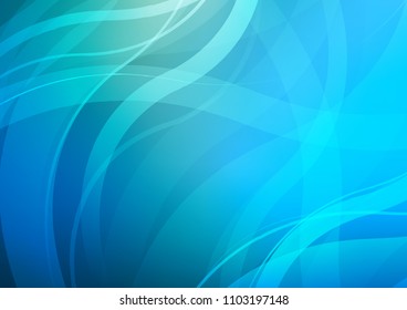 Light Blue, Green vector pattern with bubble shapes. Colorful abstract illustration with gradient lines. The template for cell phone backgrounds.