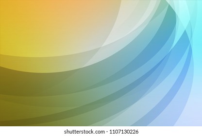 Light Blue, Green vector pattern with bent ribbons. Shining illustration, which consist of blurred lines, circles. A completely new memphis design for your business.