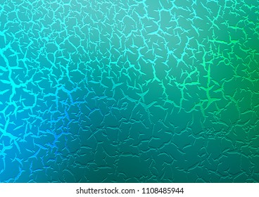 Light Blue, Green vector pattern with lava shapes. Blurred geometric sample with gradient bubbles.  New composition for your brand book.