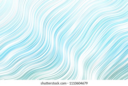 Light Blue, Green vector pattern with lamp shapes. Modern gradient abstract illustration with bandy lines. The elegant pattern for brand book.