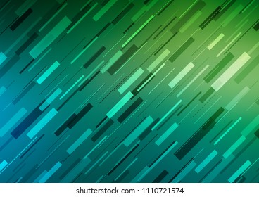 Light Blue, Green vector pattern with narrow lines. Blurred decorative design in simple style with lines. The pattern can be used as ads, poster, banner for commercial.