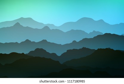 Light Blue, Green vector pattern with bent ribbons. Glitter abstract illustration with wry lines. New composition for your brand book.