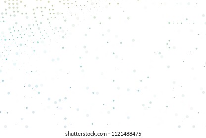 Light Blue, Green vector  pattern with spheres. Blurred decorative design in abstract style with bubbles. The pattern can be used for beautiful websites.
