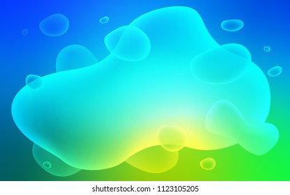 Light Blue, Green vector pattern with bent lines. Modern gradient abstract illustration with bandy lines. The best blurred design for your business.