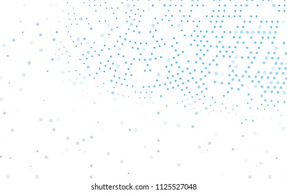 Light Blue, Green vector  pattern with spheres. Blurred decorative design in abstract style with bubbles. Beautiful design for your business natural advert.