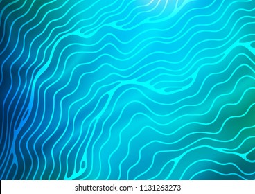 Light Blue, Green vector pattern with bubble shapes. Creative geometric illustration in marble style with gradient. The template for cell phone backgrounds.