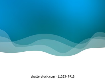 Light Blue, Green vector pattern with lines, ovals. Modern gradient abstract illustration with bandy lines. Marble design for your web site.
