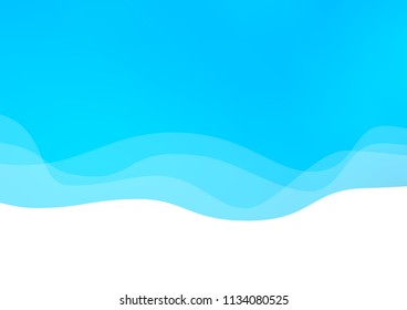 Light Blue, Green vector pattern with wavy shapes. Brand new colored illustration in marble style with gradient. New composition for your brand book.