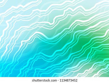 Light Blue, Green vector pattern with bubble shapes. A completely new color illustration in marble style. The elegant pattern for brand book.