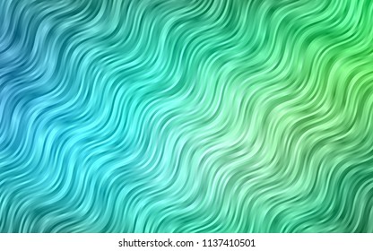 Light Blue, Green vector pattern with lava shapes. An elegant bright illustration with gradient. Marble style for your business design.