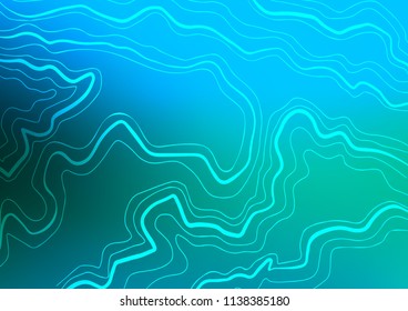 Light Blue, Green vector pattern with narrow lines. Blurred decorative design in simple style with lines. The pattern can be used as ads, poster, banner for commercial.