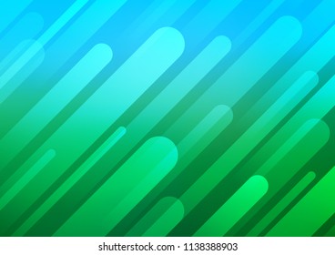 Light Blue, Green vector pattern with narrow lines. Blurred decorative design in simple style with lines. The pattern can be used for busines ad, booklets, leaflets