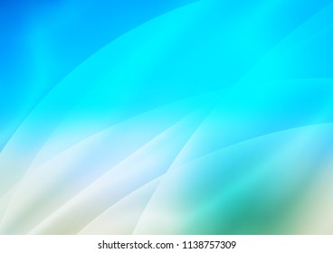 Light Blue, Green vector pattern with narrow lines. Decorative shining illustration with lines on abstract template. Best design for your ad, poster, banner.