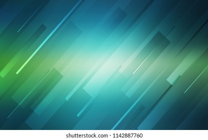 Light Blue, Green vector pattern with sharp lines. Shining colored illustration with sharp stripes. Template for your beautiful backgrounds.