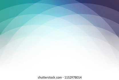 Light Blue, Green vector pattern with curved circles. A completely new color illustration in marble style. The template for cell phone backgrounds.