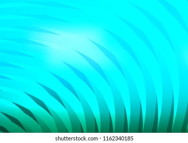 Light Blue, Green vector pattern with narrow lines. Decorative shining illustration with lines on abstract template. The pattern can be used as ads, poster, banner for commercial.
