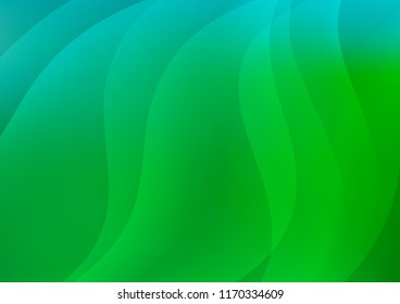 Light Blue, Green vector pattern with narrow lines. Lines on blurred abstract background with gradient. Best design for your ad, poster, banner.