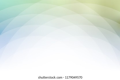 Light Blue, Green vector pattern with lines, ovals. Shining illustration, which consist of blurred lines, circles. A completely new template for your business design.