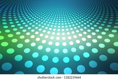 Light Blue, Green vector pattern with spheres. Modern abstract illustration with colorful water drops. Beautiful design for your business advert.