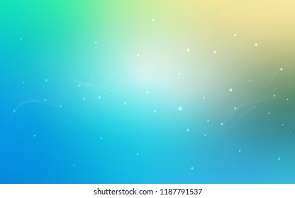 Light Blue, Green vector pattern with spheres. Modern abstract illustration with colorful water drops. Completely new template for your brand book.