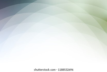 Light Blue, Green vector pattern with curved circles. Shining illustration, which consist of blurred lines, circles. The elegant pattern for brand book.