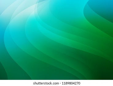 Light Blue, Green vector pattern with narrow lines. Decorative shining illustration with lines on abstract template. Smart design for your business advert.