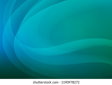Light Blue, Green vector pattern with lamp shapes. Shining crooked illustration in marble style. Marble design for your web site.