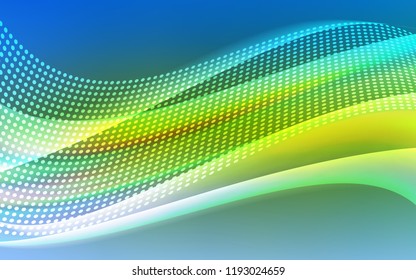 Light Blue, Green vector pattern with spheres, triangles. Modern abstract colorful illustration with spheres and lines. Pattern for design of fabric, wallpapers.