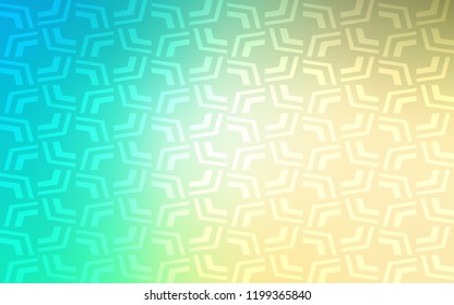 Light Blue, Green vector pattern with lava shapes. Colorful abstract illustration with gradient lines. The best blurred design for your business.