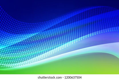 Light Blue, Green vector pattern with spheres, triangles. Abstract illustration with colorful discs and triangles. Design for textile, fabric, wallpapers.
