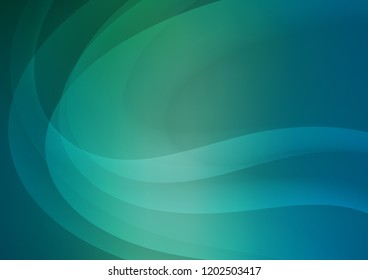 Light Blue, Green vector pattern with lava shapes. Creative illustration in halftone marble style with gradient. Textured wave pattern for backgrounds.