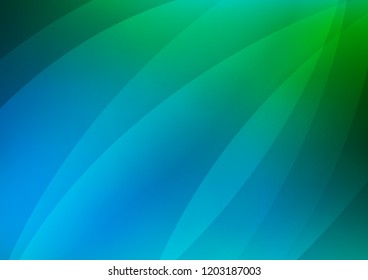 Light Blue, Green vector pattern with narrow lines. Shining colored illustration with narrow lines. The pattern can be used for websites.