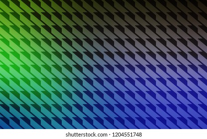 Light Blue, Green vector pattern with sharp lines. Glitter abstract illustration with colorful sticks. Template for your beautiful backgrounds.