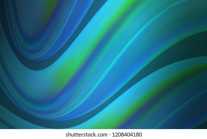 Light Blue, Green vector pattern with lava shapes. An elegant bright illustration with gradient. A completely new memphis design for your business.