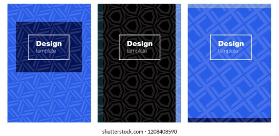 Light Blue, Green vector pattern for magazines. Booklet with textbox on colorful abstract background. New design for cover of books.