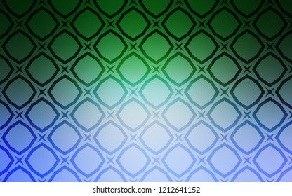 Light Blue, Green vector pattern with christmas stars. Blurred decorative design in simple style with stars. Template for sell phone backgrounds.