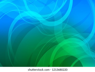 Light Blue, Green vector pattern with liquid shapes. An elegant bright illustration with gradient. Marble style for your business design.