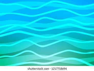 Light Blue, Green vector pattern with narrow lines. Modern geometrical abstract illustration with staves. Smart design for your business advert.