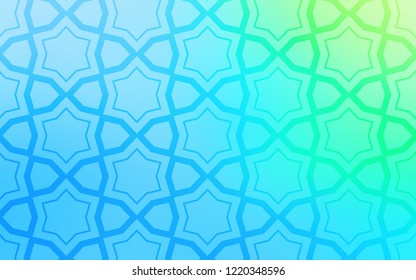 Light Blue, Green vector pattern with christmas stars. Blurred decorative design in simple style with stars. Pattern for websites, landing pages.