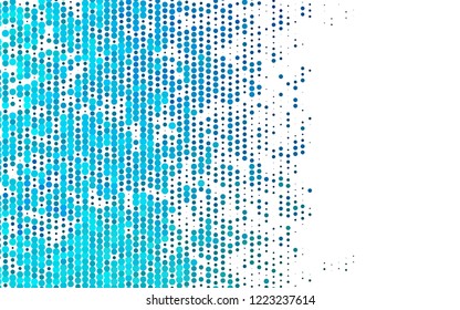 Light Blue, Green vector pattern with spheres. Beautiful colored illustration with blurred circles in nature style. Pattern of water, rain drops.