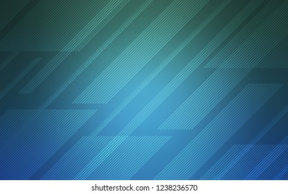 Light Blue, Green vector pattern with sharp lines. Shining colored illustration with sharp stripes. Pattern for ads, posters, banners.