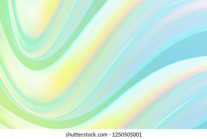 Light Blue, Green vector pattern with bent lines. Glitter abstract illustration with wry lines. Textured wave pattern for backgrounds.