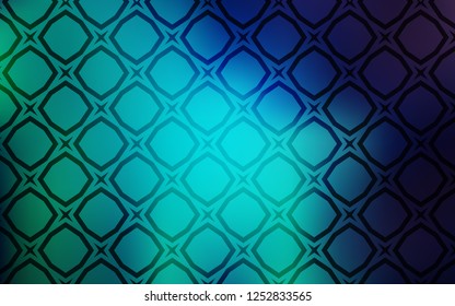 Light Blue, Green vector pattern with christmas stars. Stars on blurred abstract background with gradient. Pattern for wrapping gifts.