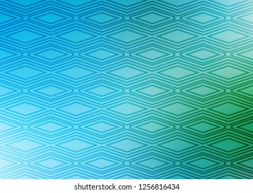 Light Blue, Green vector pattern with lines, rectangles. Modern geometric abstract illustration with lines, squares. Pattern for websites, landing pages.